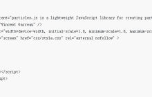 ParticlesJS的使用详解
