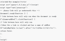jQuery给html表格动态添加行方法总结