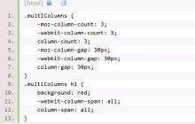 浅谈CSS3新特性之多列布局模块