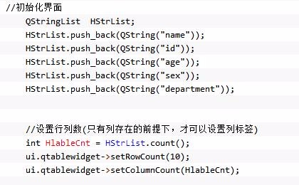 Code-Implementierung zum Erstellen von QT-Tabellen