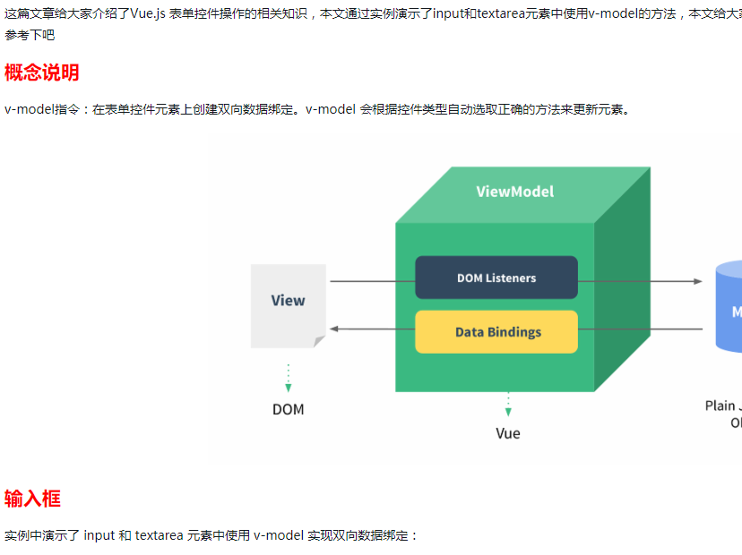 Vue.js 表單控制項操作小結