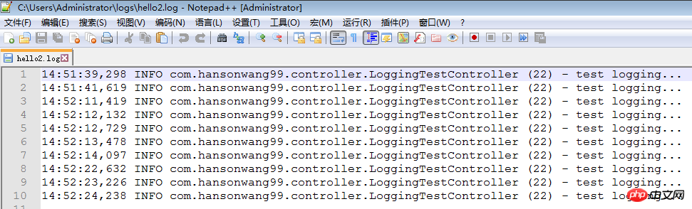 Pratique du cadre de journalisation Spring Boot - partage technique de hansonwang99