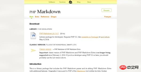 PHP Markdown