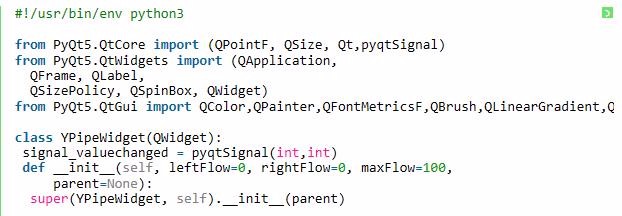 python3+PyQt5實作自訂流體混合視窗元件