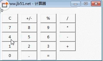 Pythonで実装された電卓機能