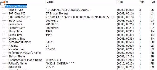 Example of reading DICOM header file in python-Python Tutorial-php.cn