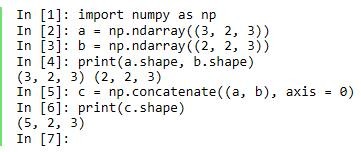 Numpy implements extension methods for merging multi-dimensional ...