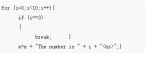 关于JavaScript Break 和 Continue 语句的使用方法
