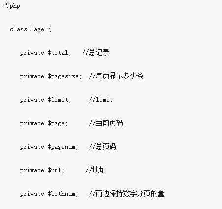 Detaillierte Erläuterung der Definition und Verwendung der PHP-Paging-Klasse