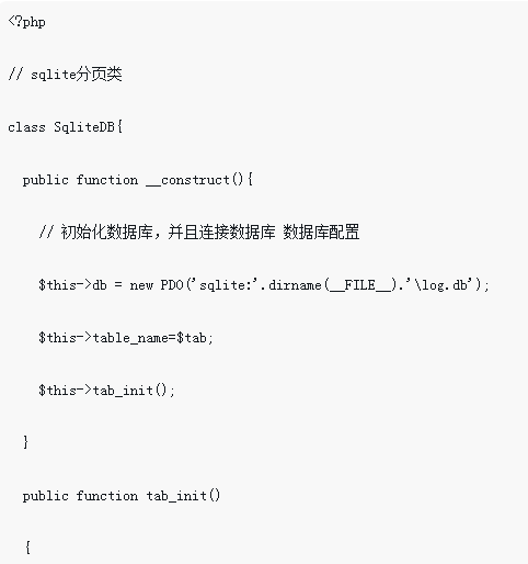 Méthode PHP pour implémenter la classe d'opération SQLite basée sur PDO