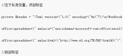 PHP實作匯出excel資料的類別庫用法詳解