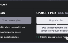 突发！ChatGPT Plus停售