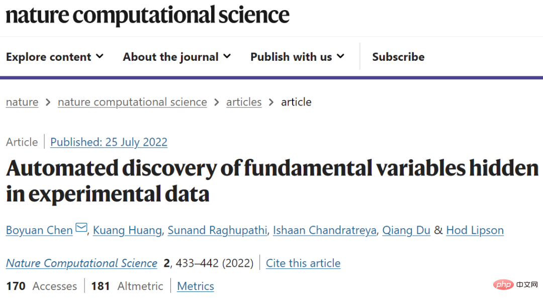 Outre la vitesse angulaire et la vitesse linéaire, existe-t-il une autre façon de décrire l’univers ? LIA découvre de nouvelles variables publiées dans la sous-revue Nature