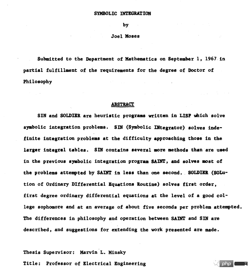 MIT-Computerpionier Joel Moses ist gestorben! Vor 50 Jahren brachte er Computern das Rechnen bei