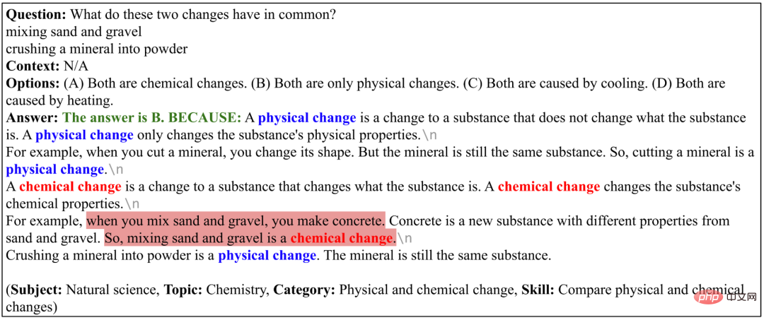 The first multi-modal scientific question and answer data set with detailed explanations, deep learning model reasoning has a thinking chain