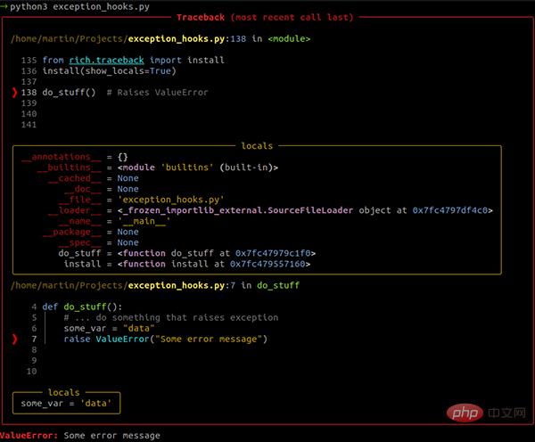 涨知识！Python 的异常信息还能这样展现