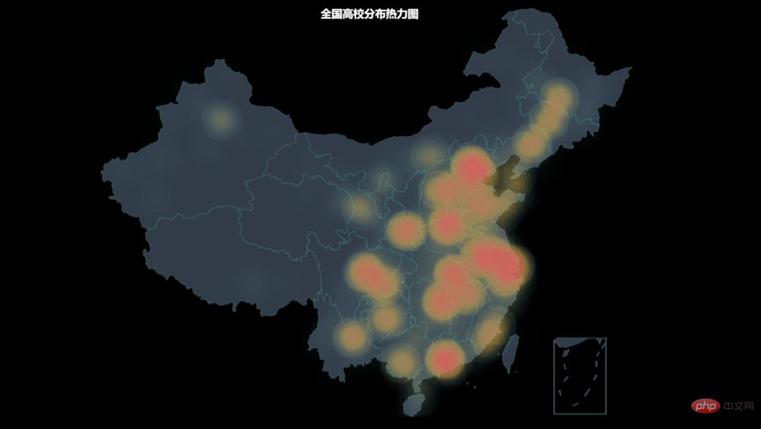 Python を使用して全国の大学の分布を表示する