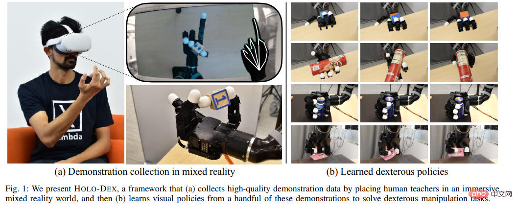 Portez un casque VR pour apprendre à un robot à saisir, et le robot lapprendra sur place