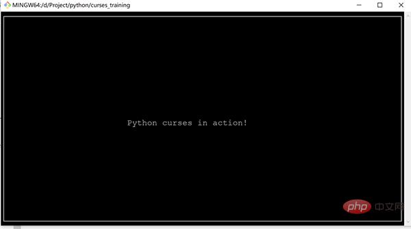 Framework GUI de terminal texte Python, tellement cool