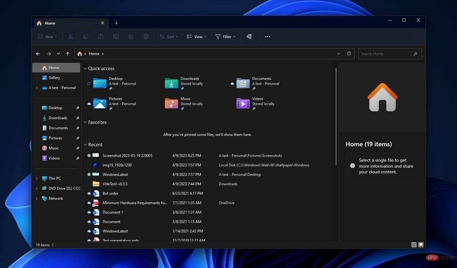 Es ist der neue Datei-Explorer von Windows 11, das größte Update seit Windows 8