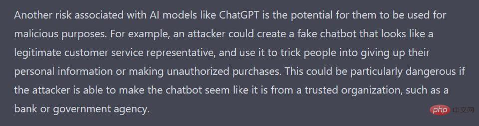 Does ChatGPT pose a threat to cybersecurity? Artificial intelligence robot gives its own answer