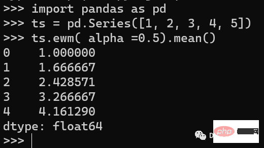Python and Pandas code examples for time series feature extraction