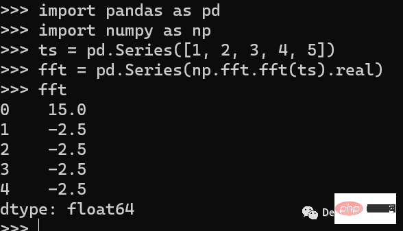 Python and Pandas code examples for time series feature extraction