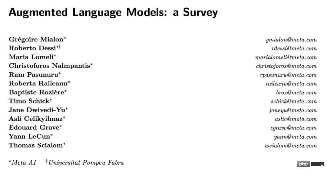 Selepas GPT-4 dikeluarkan, apakah yang akan berlaku kepada model besar yang lain? Yann LeCun: Model bahasa yang dipertingkatkan mungkin cara yang sesuai