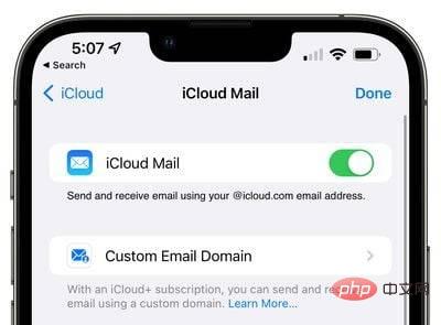 custom-email-domain-mail-ios-15-4