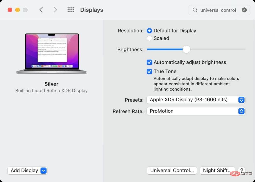 macOS Monterey 12.3 beta 3 调整系统偏好设置中的通用控制选项