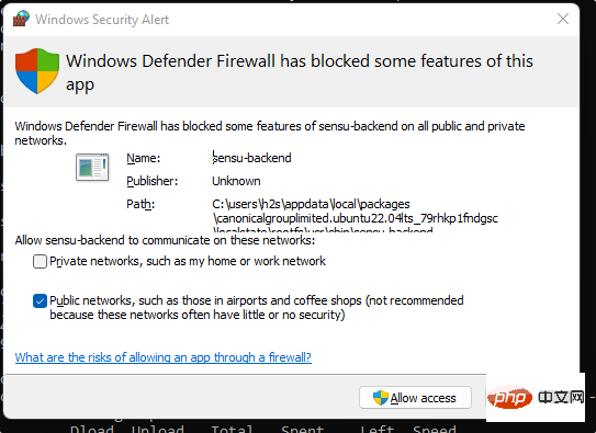 Allow-Sensu-backend-in-Windows-firewall