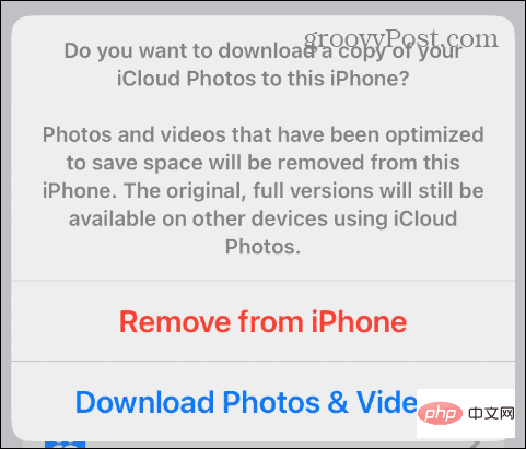 Bagaimana untuk memadam foto dari iCloud