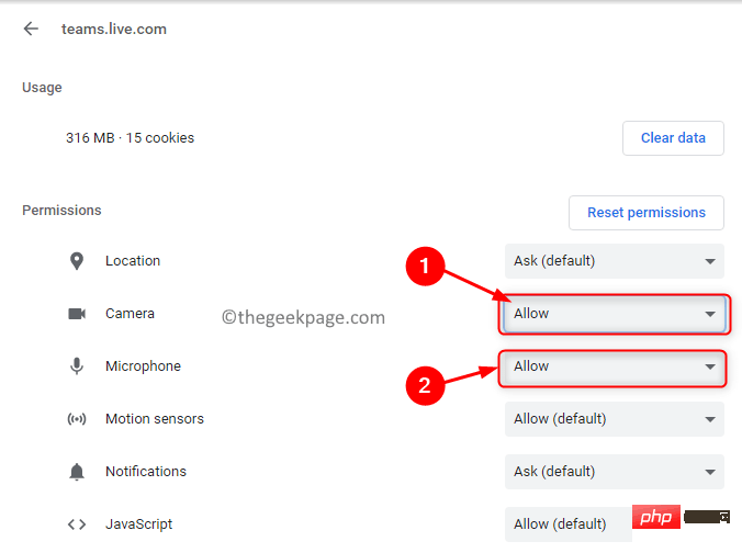 修正: Microsoft Teams カメラが検出されず、正しく動作しない