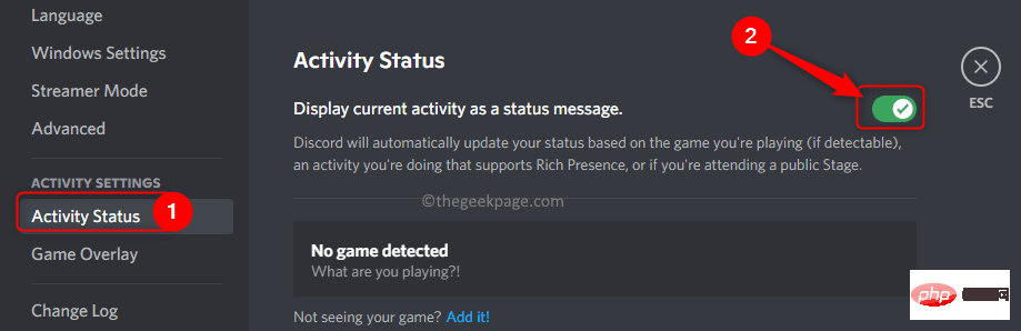 Correction : problème de détection de jeu Discord qui ne fonctionne pas sous Windows