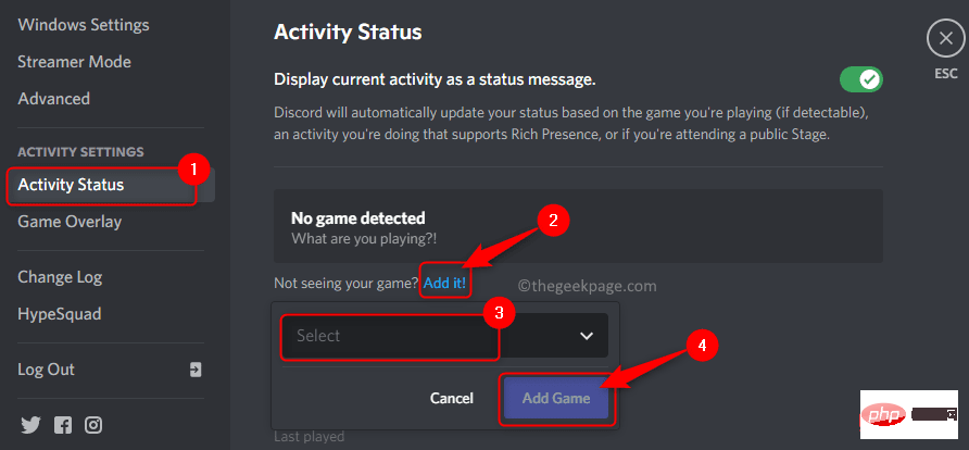 Correction : problème de détection de jeu Discord qui ne fonctionne pas sous Windows