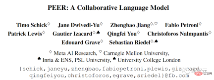Dont panic if you revise your paper 100 times! Meta releases new writing language model PEER: references will be added Dont panic if you revise your paper 100 times! Meta releases new writing language model PEER: references will be added