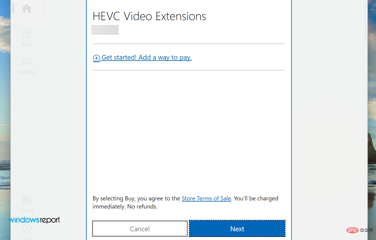 How to install the HEVC extension in Windows 11