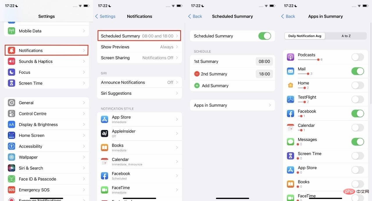 Comment utiliser les résumés de notification dans iOS 15