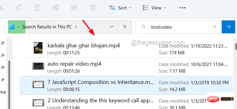 results-of-How to Search and Get Only Video Files in File Explorer on Windows 11/10