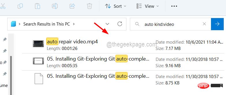 results-of-filename-How to Search and Get Only Video Files in File Explorer on Windows 11/10