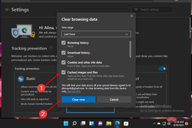 How to clear cache quickly in Windows 11