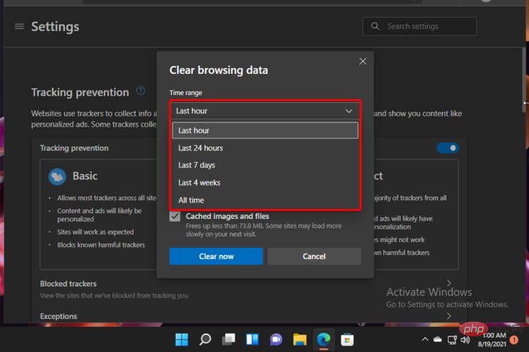 How to clear cache quickly in Windows 11