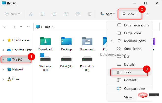 How to fix the missing disk space usage bar in This PC on Windows 11