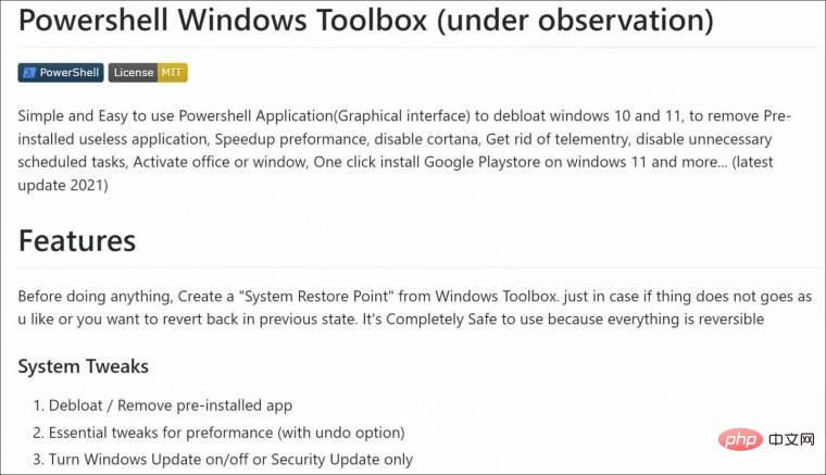 Die Powershell Windows Toolbox, die bei der Installation von Google Play unter Windows 11 hilft, ist Malware