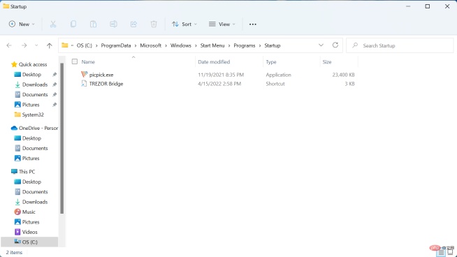 3 Penyelesaian Pantas Apabila Folder Permulaan Windows 11 Kosong