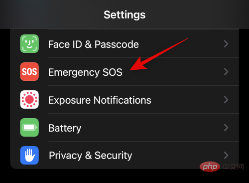 How to disable SOS on iPhone on iOS 16 or iPhone 14 (or older devices)