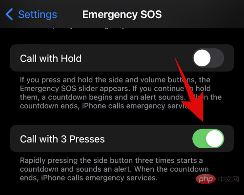 How to disable SOS on iPhone on iOS 16 or iPhone 14 (or older devices)