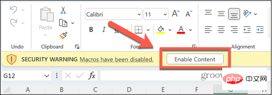 How to enable or disable macros in Excel