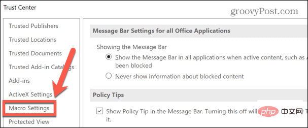 How to enable or disable macros in Excel