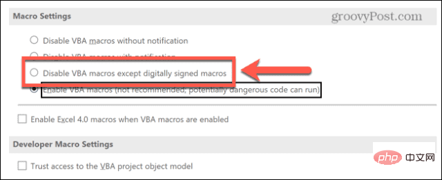 How to enable or disable macros in Excel